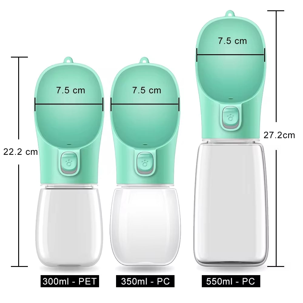 Portable Leakproof Dog Water Bottle for Outdoor Use - Suitable for Small and Large Dogs and Cats, Ideal for Walking and Travel